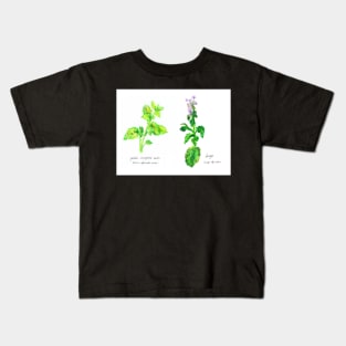 Old Garden Herbs Kids T-Shirt